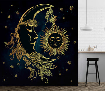 3D Moon Sun 57093 Wall Murals