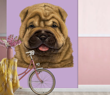 3D Wrinkle Dog 1547 Wall Murals Exclusive Designer Vincent Wallpaper AJ Wallpaper 