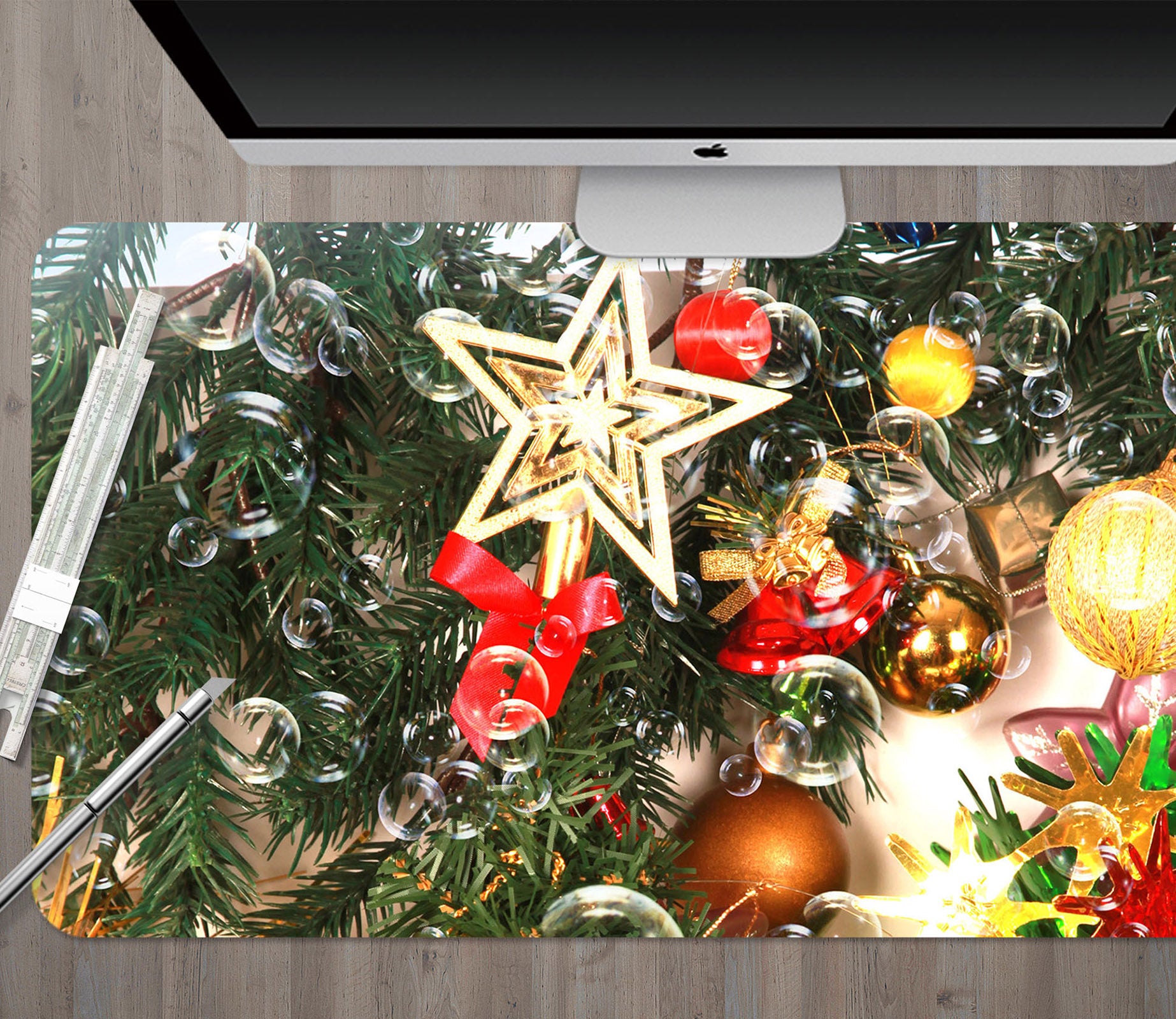 3D Pentagram Ball Pendant 53184 Christmas Desk Mat Xmas