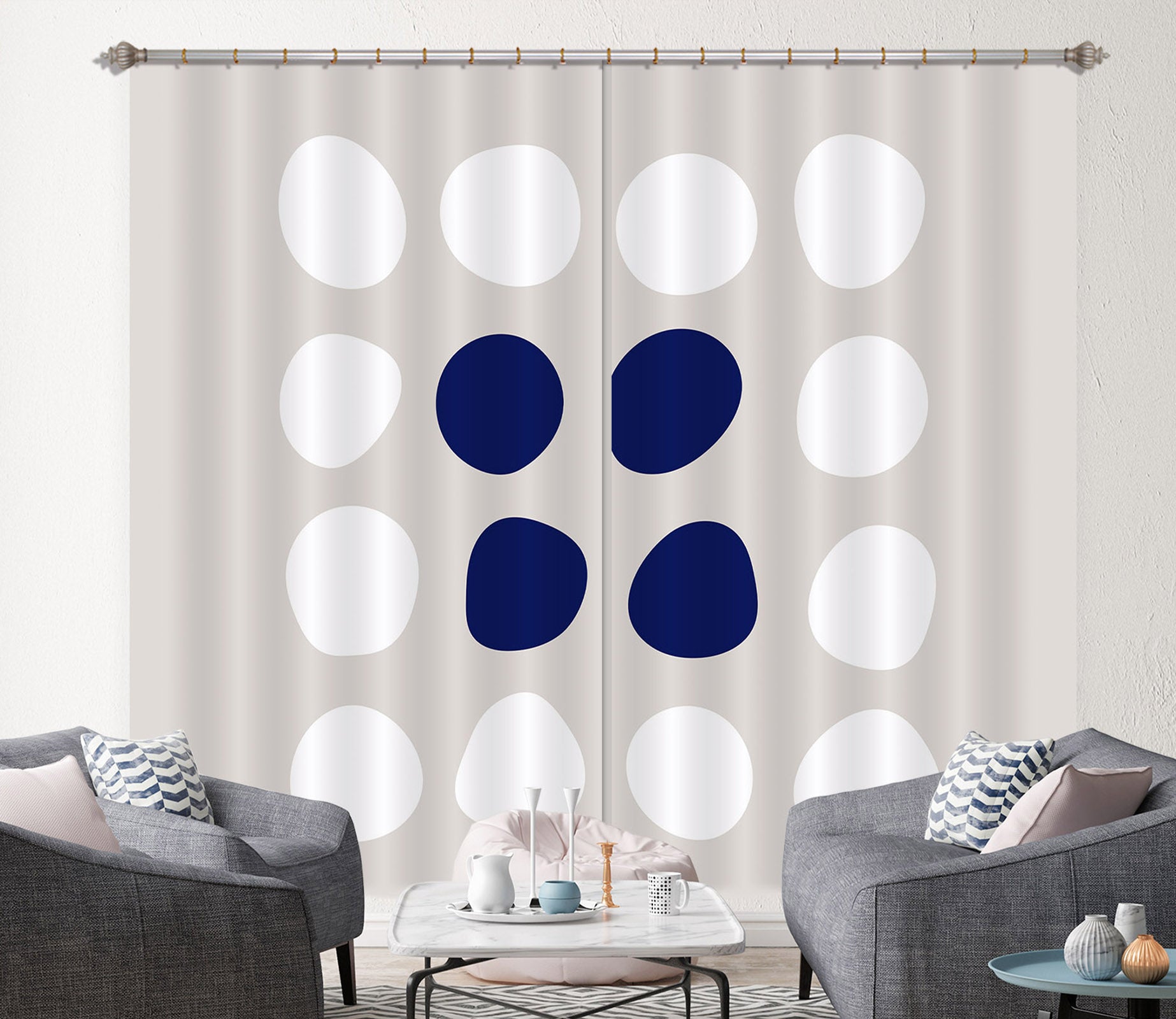 3D Point Pattern 111118 Kashmira Jayaprakash Curtain Curtains Drapes