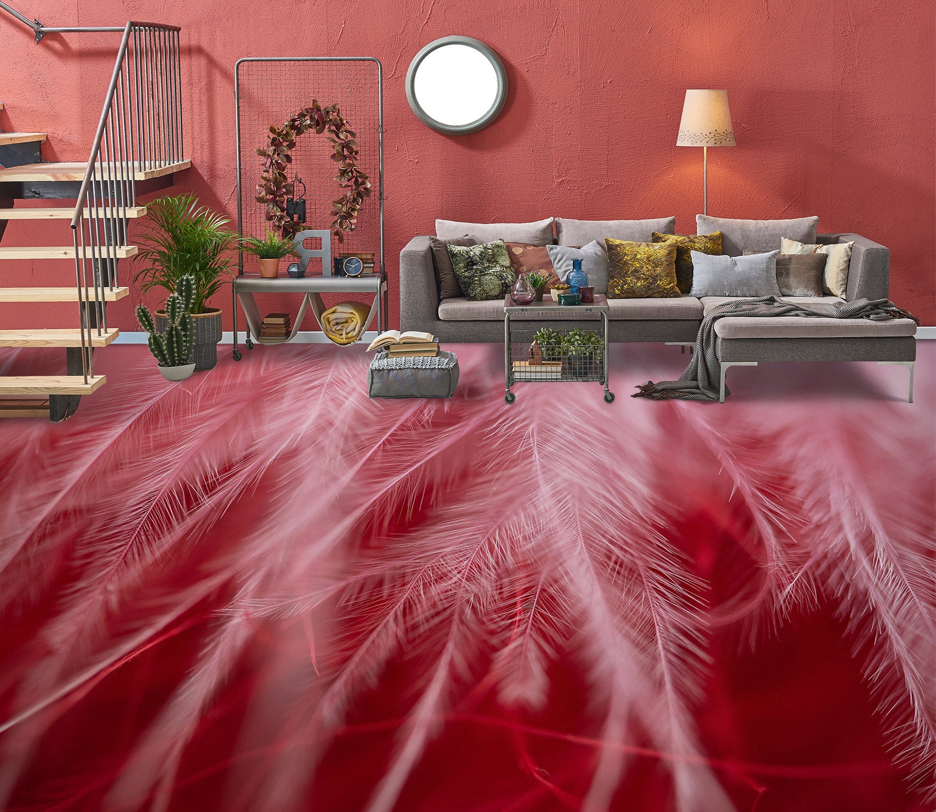 3D Delicate Feathers 1131 Floor Mural  Wallpaper Murals Self-Adhesive Removable Print Epoxy