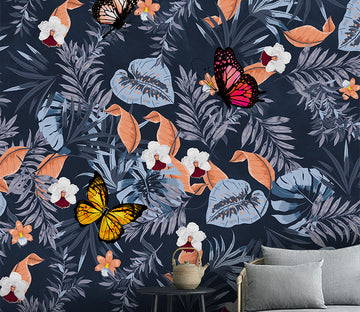 3D Leaf Flower WC263 Wall Murals