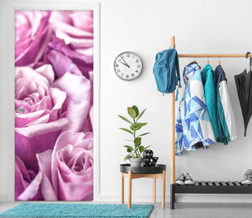 3D Pink Purple Rose 101129 Assaf Frank Door Mural