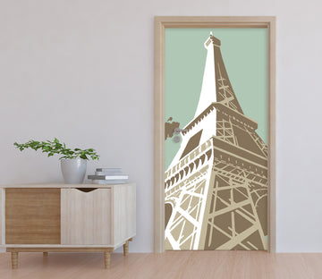 3D Eiffel Tower 9233 Steve Read Door Mural