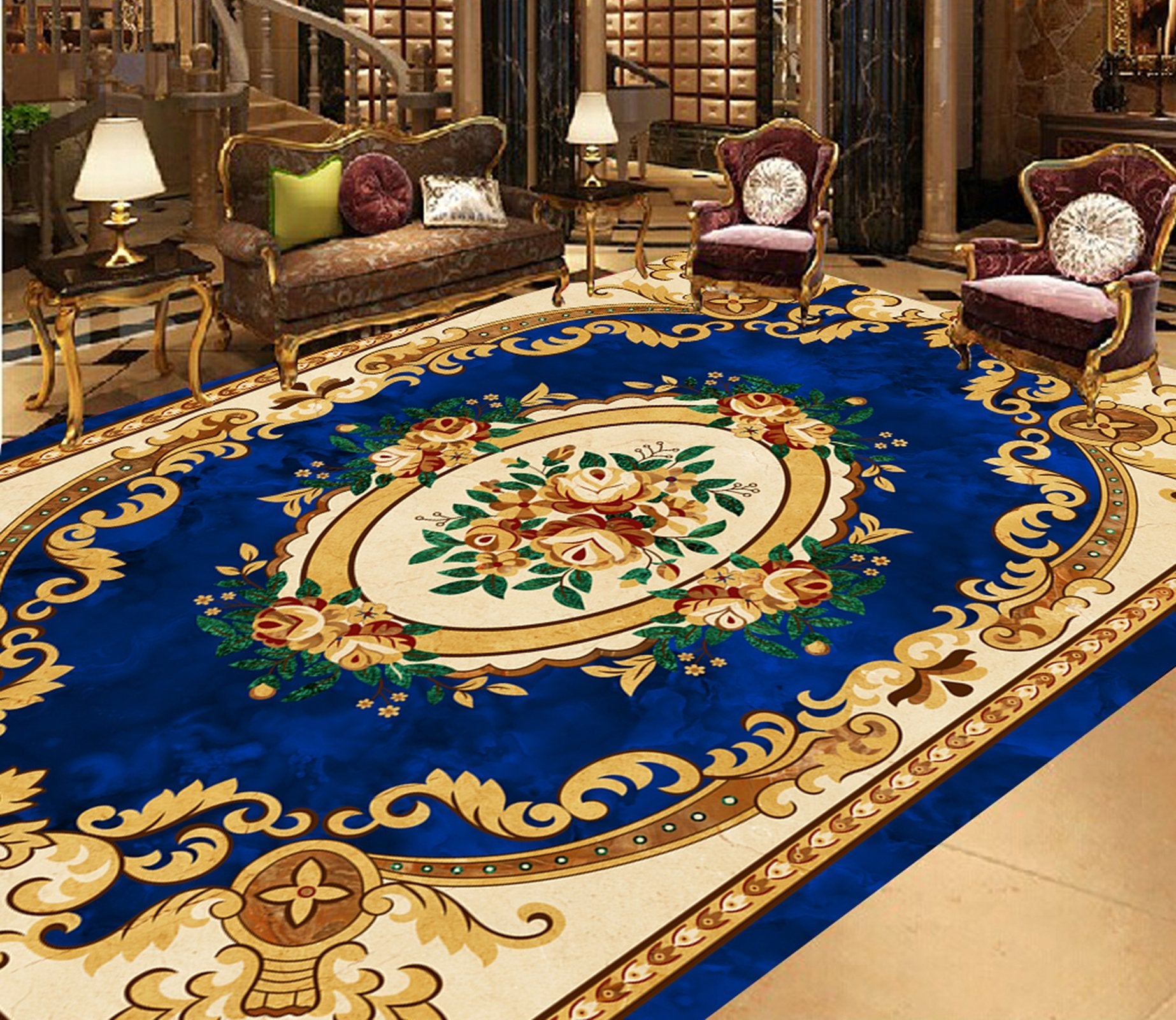 3D Religious Pattern WG647 Floor Mural Wallpaper AJ Wallpaper 2 