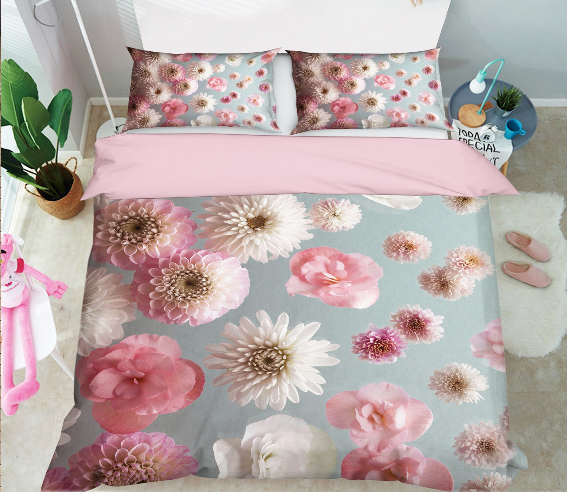 3D Chrysanthemum Decoration 1011 Assaf Frank Bedding Bed Pillowcases Quilt
