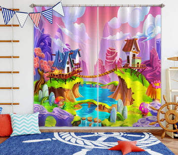 3D Color Forest 773 Curtains Drapes
