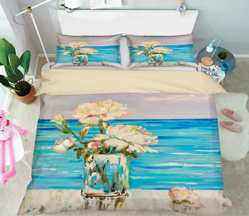 3D Blue Ocean Flower 485 Skromova Marina Bedding Bed Pillowcases Quilt