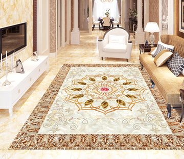 3D Yellow Leaves WG446 Floor Mural Wallpaper AJ Wallpaper 2 