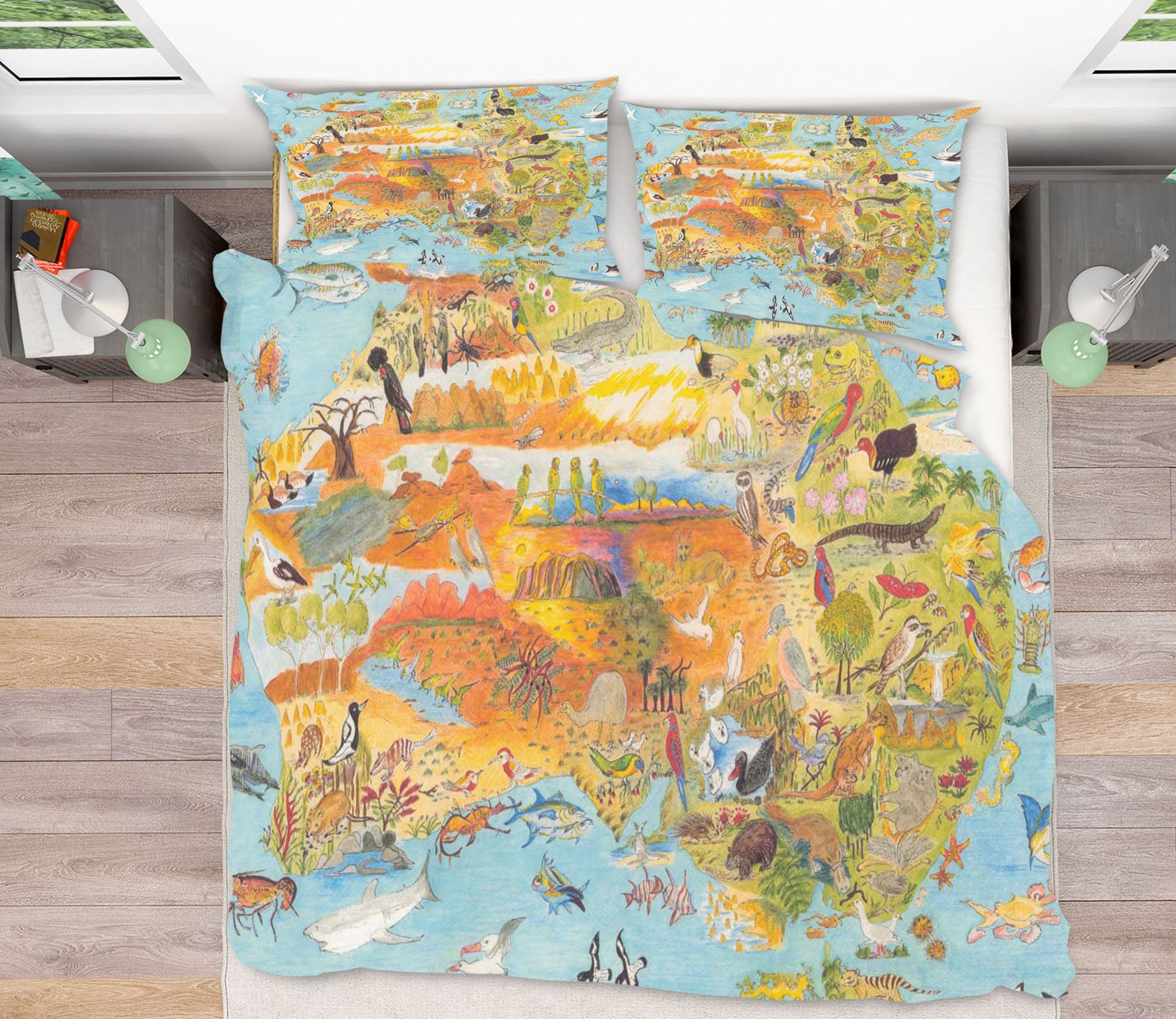 3D Animal World 022 Michael Sewell Bedding Bed Pillowcases Quilt
