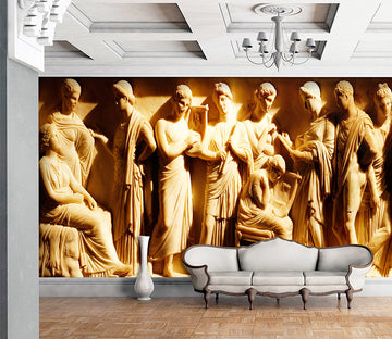 3D Carving Angel 1503 Wall Murals