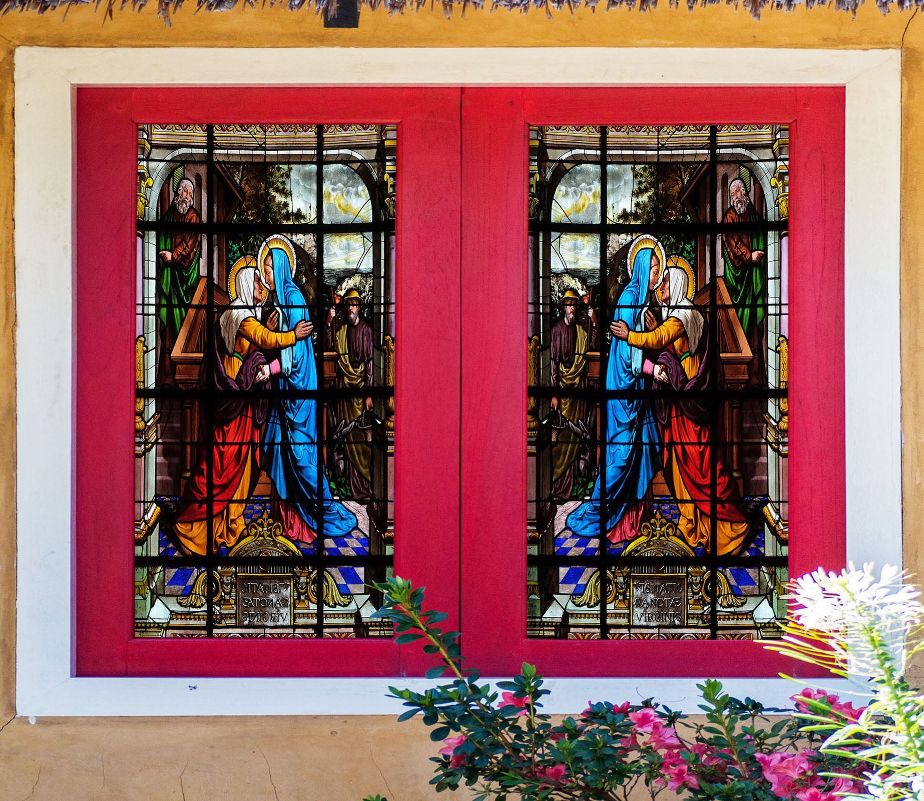 3D Nun Ceremony 210 Window Film Print Sticker Cling Stained Glass UV Block