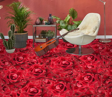3D Fantasy Red Roses 323 Floor Mural  Wallpaper Murals Rug & Mat Print Epoxy waterproof bath floor
