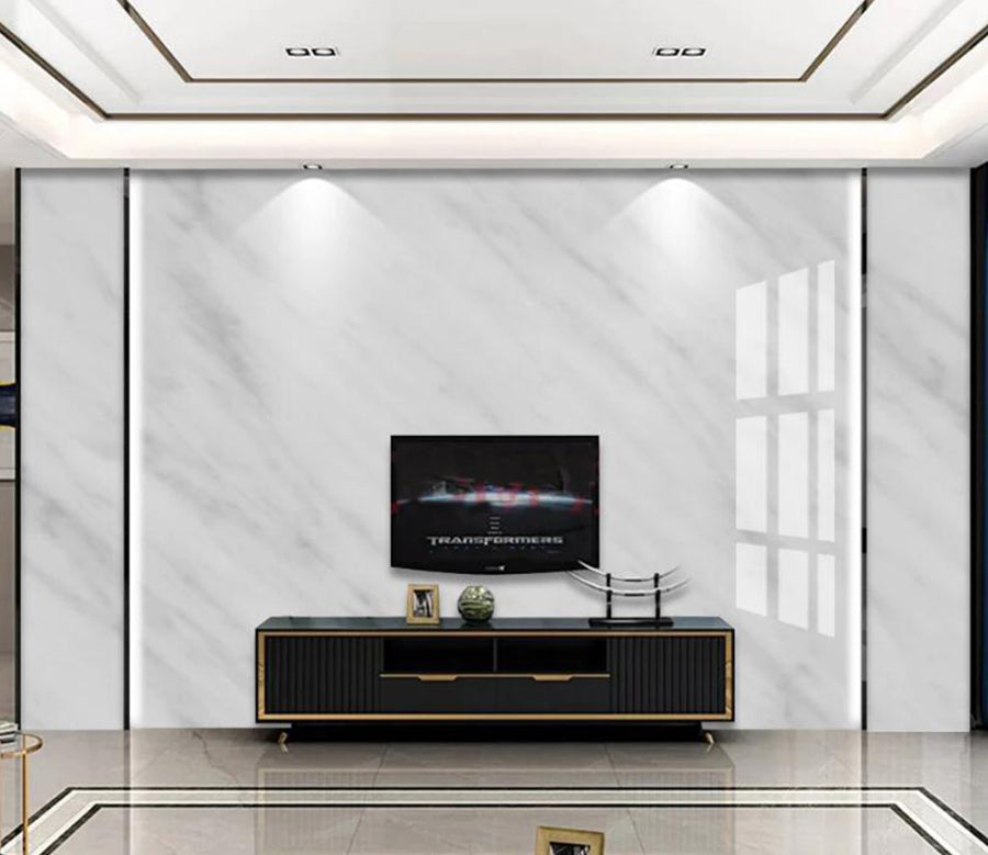 3D White Simple 716 Wall Murals