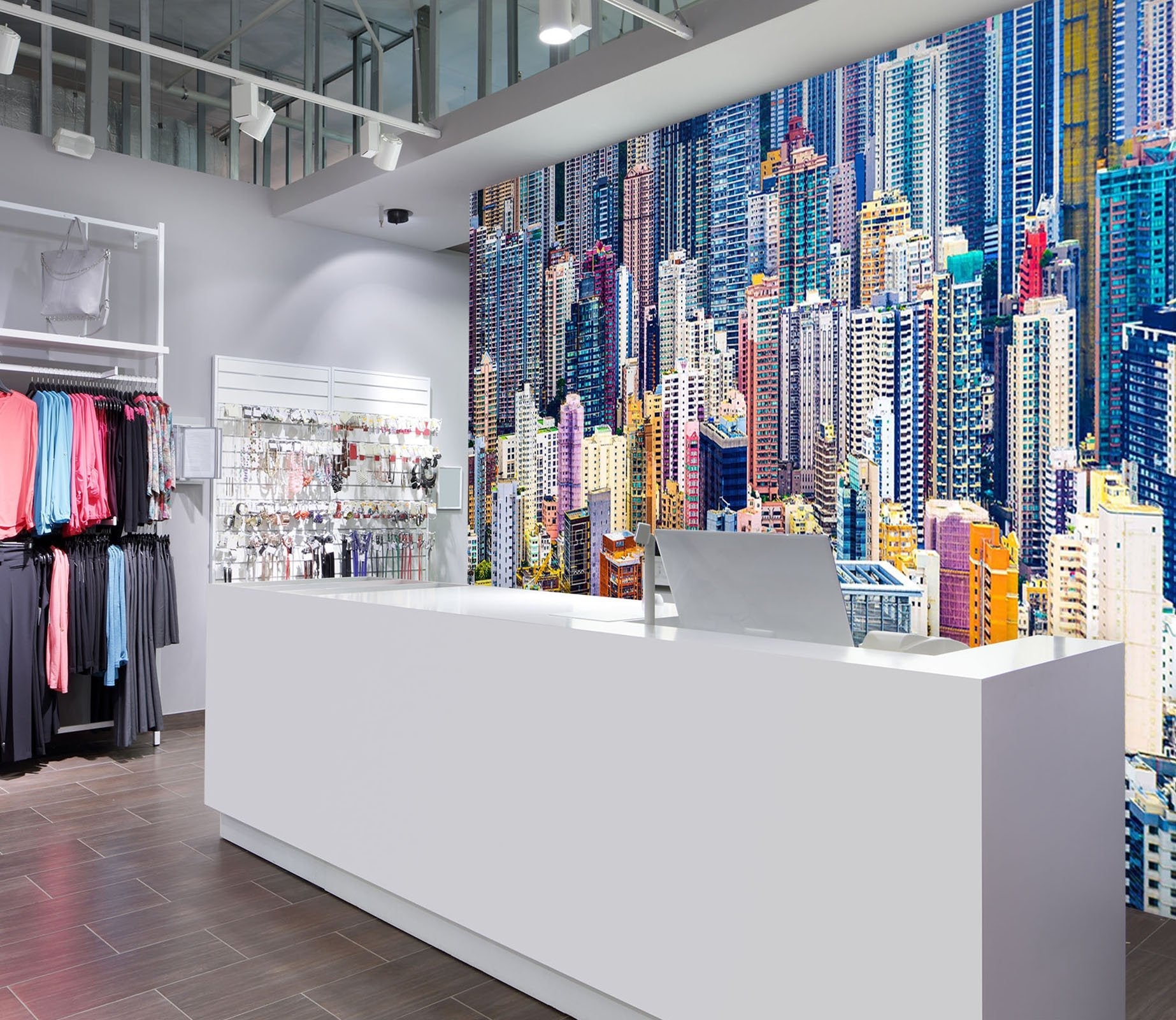 3D colorful city buildings 16 Wall Murals Wallpaper AJ Wallpaper 2 