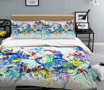3D Colorful Graffiti 1195 Misako Chida Bedding Bed Pillowcases Quilt Cover Duvet Cover