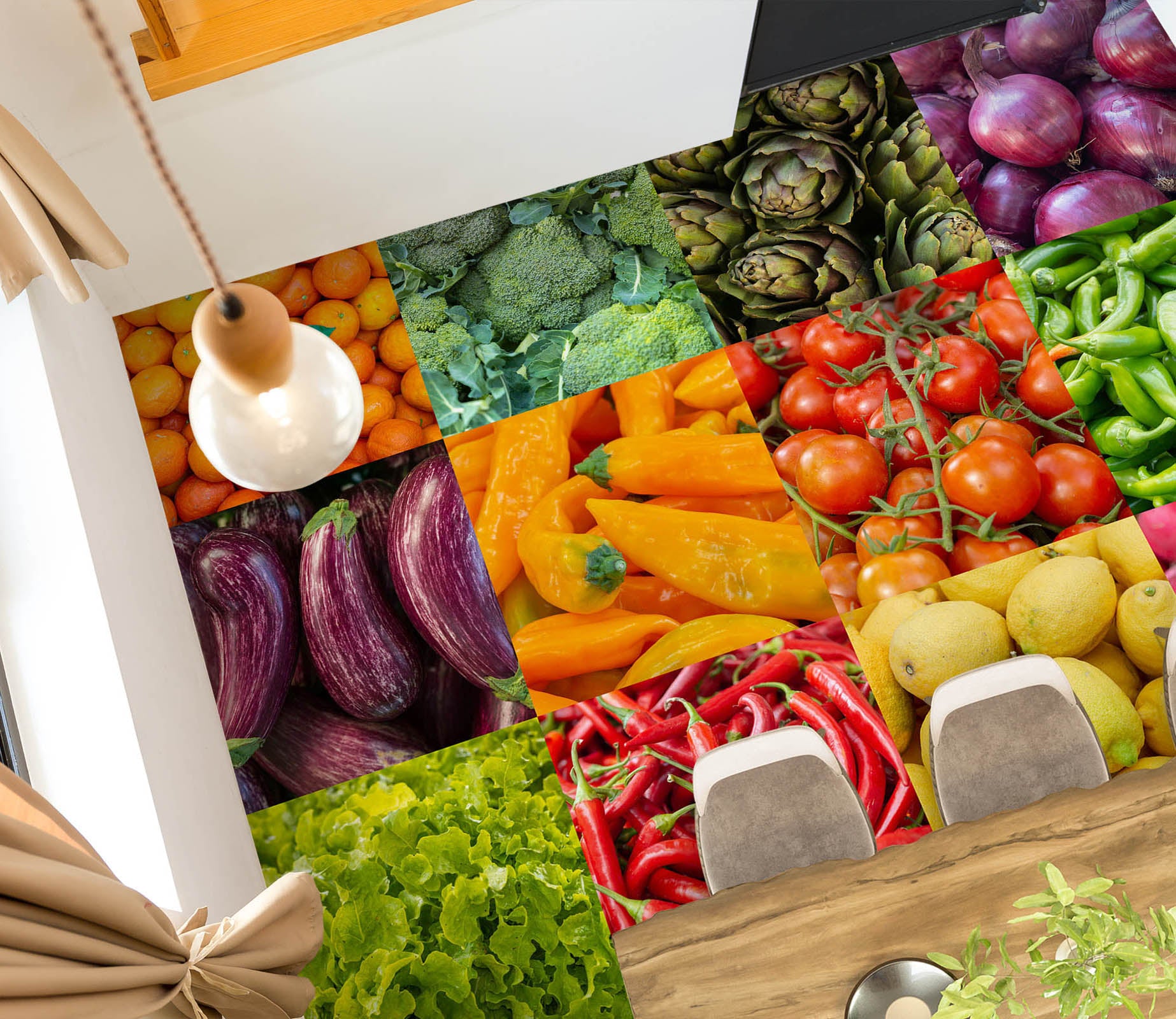 3D Vegetable 98173 Adrian Chesterman Floor Mural  Wallpaper Murals Self-Adhesive Removable Print Epoxy