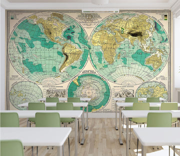 3D Green Earth 014 Wall Murals