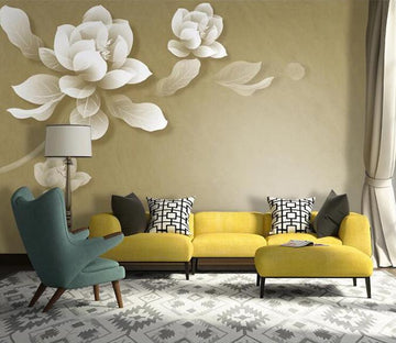 3D White Petals 353 Wall Murals Wallpaper AJ Wallpaper 2 