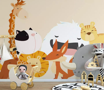 3D Cute Animal 2126 Wall Murals