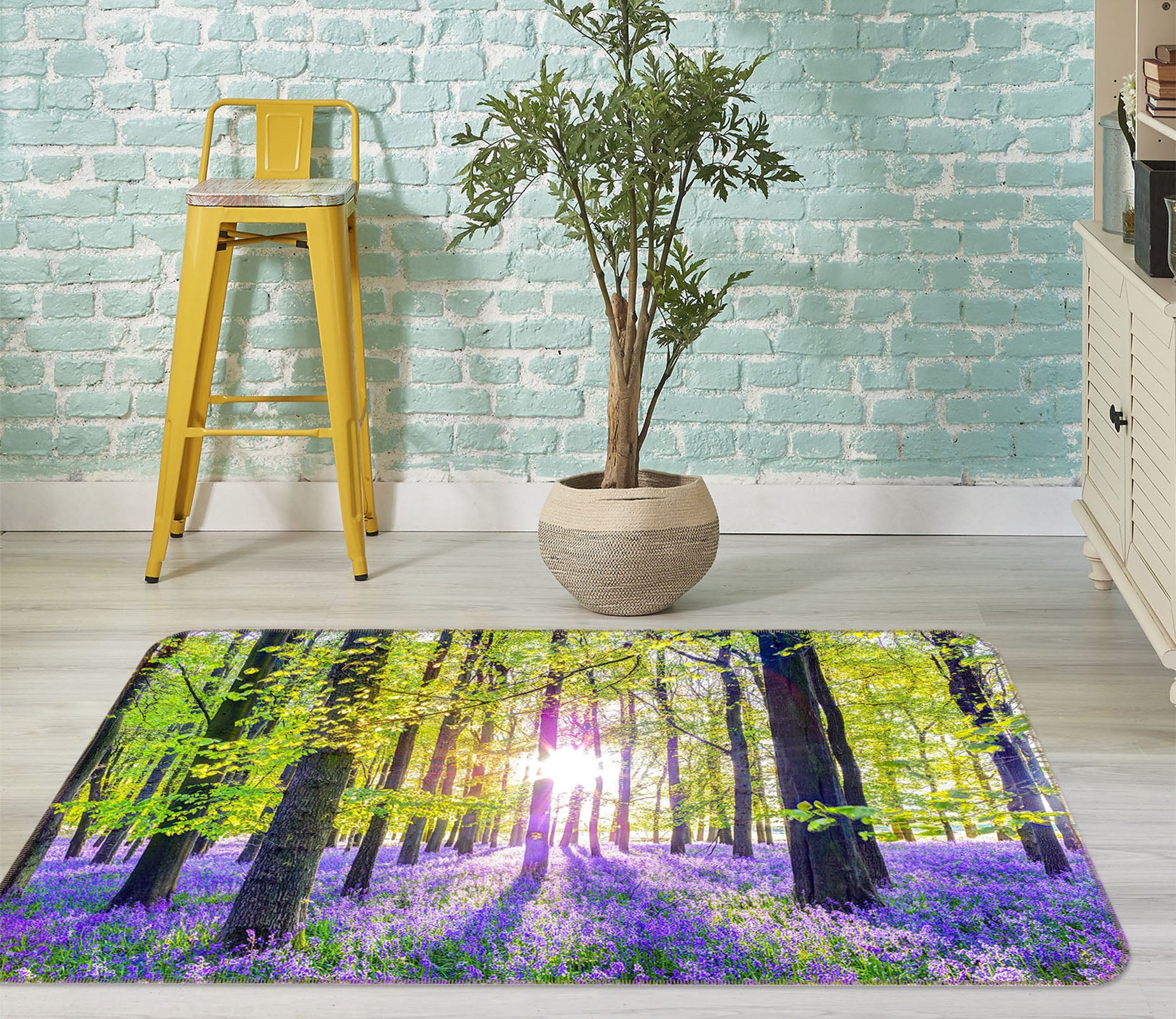 3D Sunshine Flower Sea 1015 Assaf Frank Rug Non Slip Rug Mat