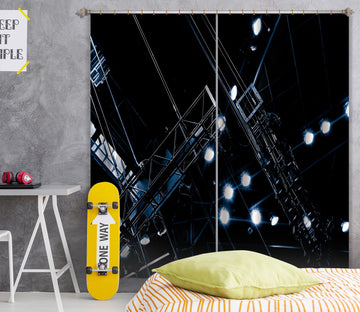 3D Gypsophila 042 Noirblanc777 Curtain Curtains Drapes