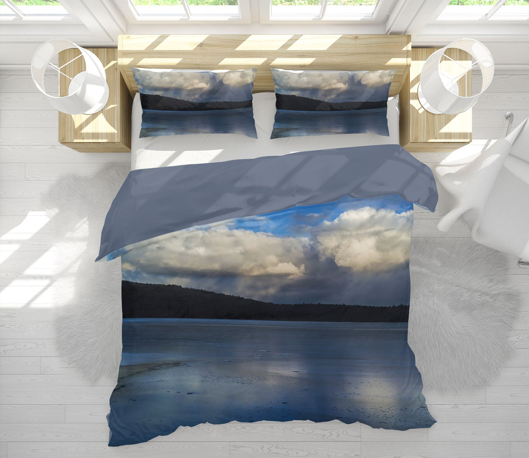3D Lake Cloud 1022 Jerry LoFaro bedding Bed Pillowcases Quilt