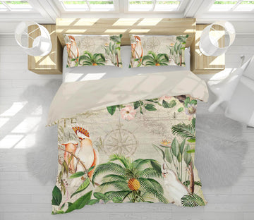 3D Branch Parrot 2144 Andrea haase Bedding Bed Pillowcases Quilt