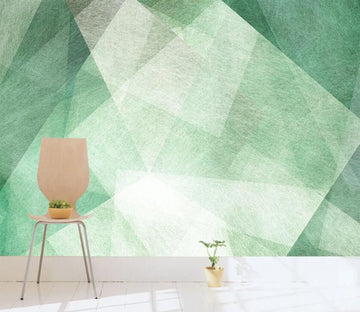 3D Interlacing Of Green Texture 2026 Wall Murals