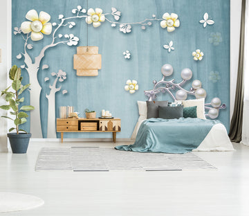 3D Carving Flowers 1486 Wall Murals
