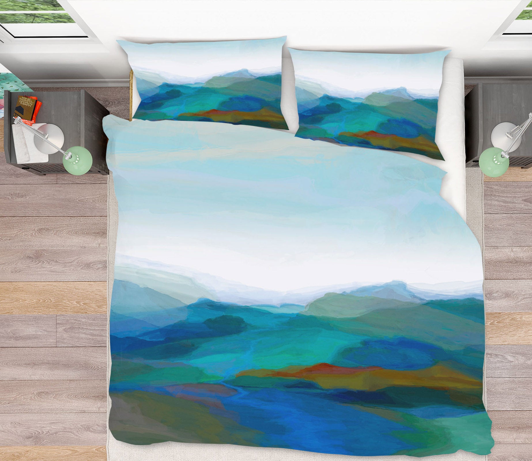 3D Dark Green Peak 2120 Michael Tienhaara Bedding Bed Pillowcases Quilt