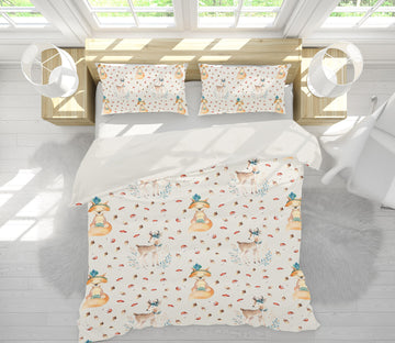 3D Fox Spotted Deer 209 Uta Naumann Bedding Bed Pillowcases Quilt