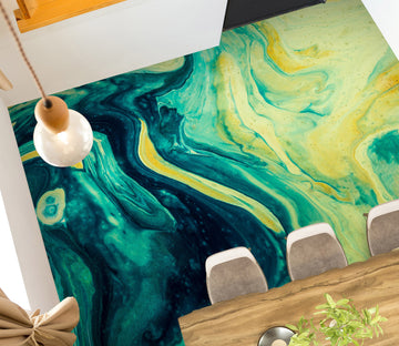 3D Yellow-green Fusion 1156 Floor Mural  Wallpaper Murals Self-Adhesive Removable Print Epoxy
