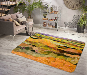 3D Colored Field 1010 Allan P. Friedlander Rug Non Slip Rug Mat