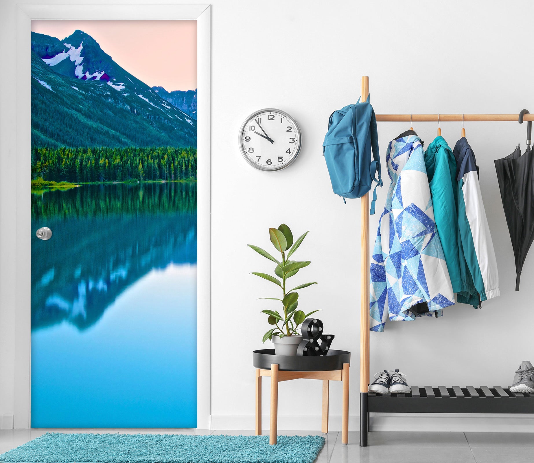 3D Lake Mountain 110226 Kathy Barefield Door Mural