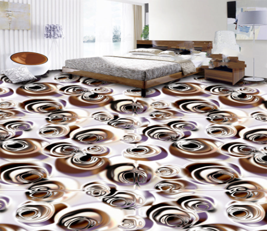 3D Colorful Sphere 202 Floor Mural  Self-Adhesive Sticker Bathroom Non-slip Waterproof Flooring Murals