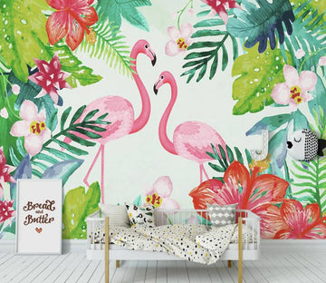 3D Dreamland Flamingos 1082 Wall Murals
