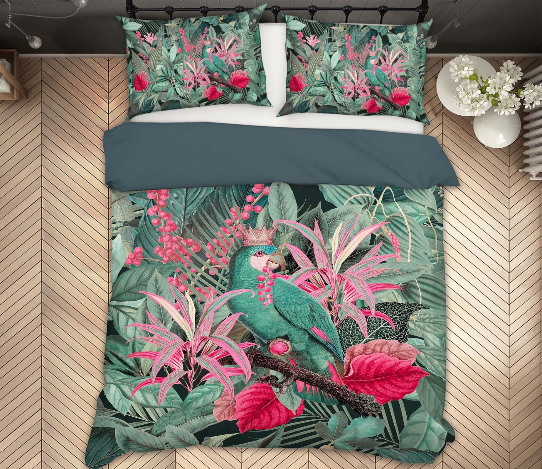 3D Bright Red Flower 103 Andrea haase Bedding Bed Pillowcases Quilt