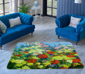 3D Garden Shower 1061 Allan P. Friedlander Rug Non Slip Rug Mat