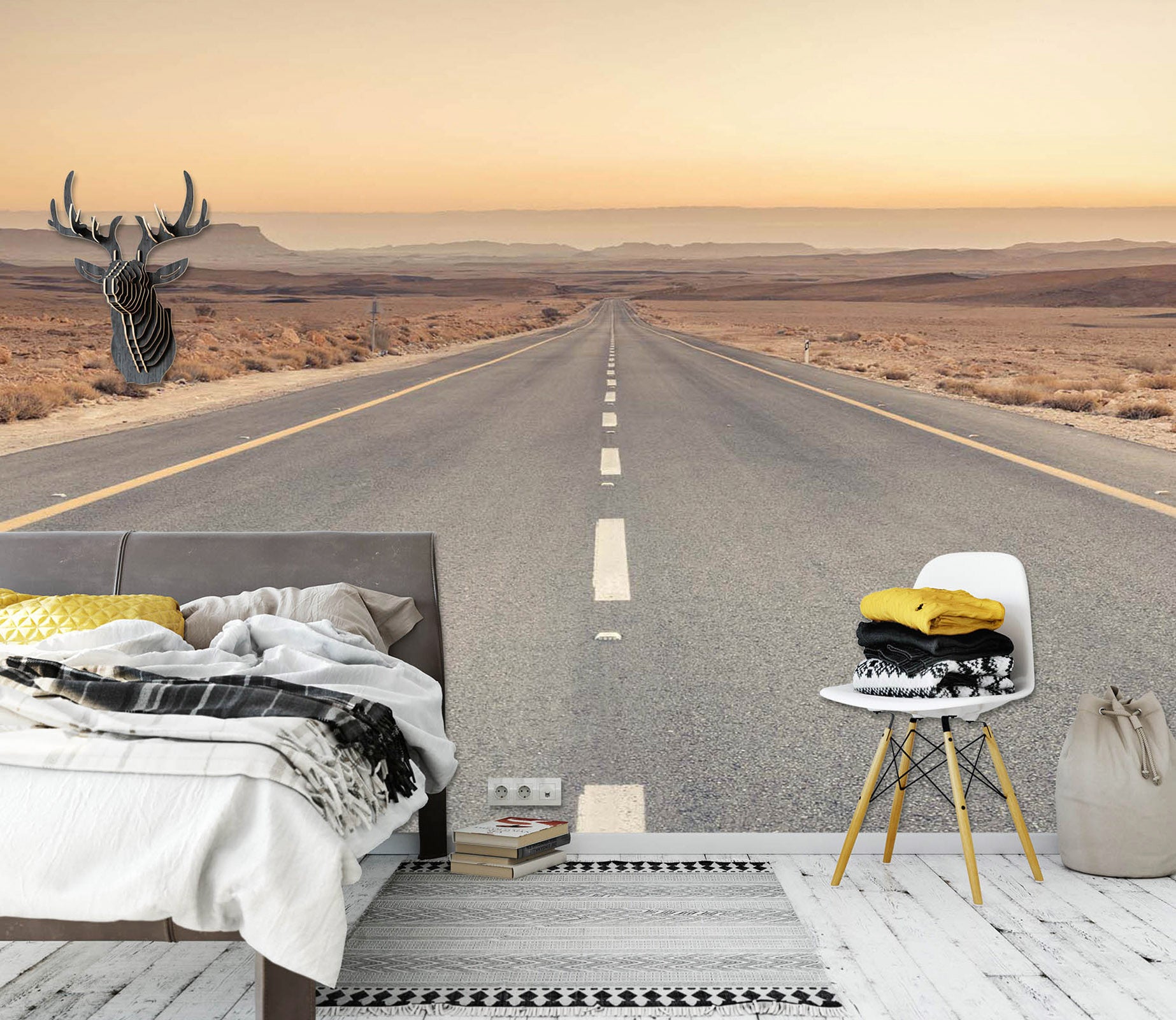 3D Highway Prairie 037 Assaf Frank Wall Mural Wall Murals