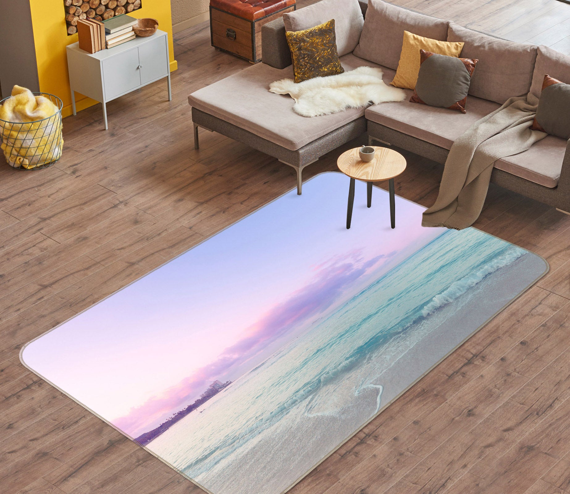 3D Haitian Line 1012 Noirblanc777 Rug Non Slip Rug Mat