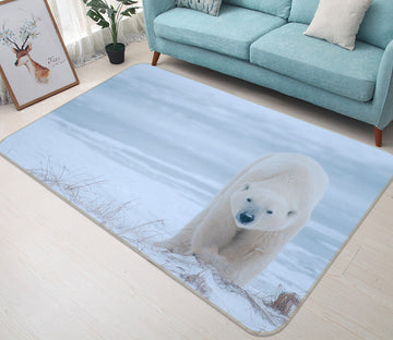 3D Polar Bear Ice 099 Animal Non Slip Rug Mat