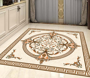 3D Colored Circular Stripes WG646 Floor Mural Wallpaper AJ Wallpaper 2 