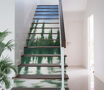 3D Trees Lake 9482 Marina Zotova Stair Risers