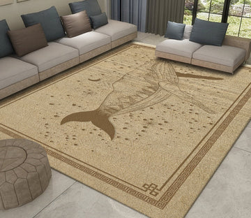 3D Mud Color Fish WG455 Non Slip Rug Mat Mat AJ Creativity Home 