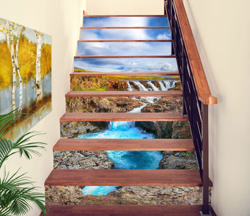 3D Waterfall View 388 Stair Risers