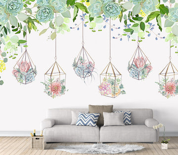 3D Color Bouquet WG243 Wall Murals