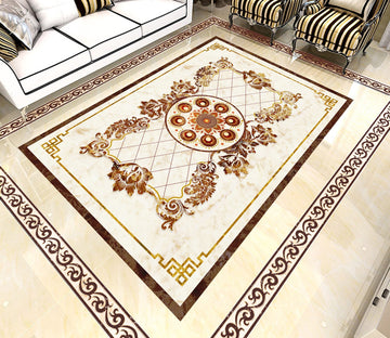 3D Black Pattern WG558 Floor Mural Wallpaper AJ Wallpaper 2 