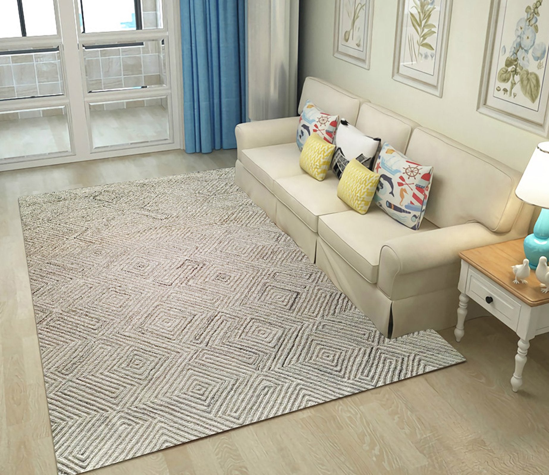 3D Mud Diamond WG114 Non Slip Rug Mat Mat AJ Creativity Home 