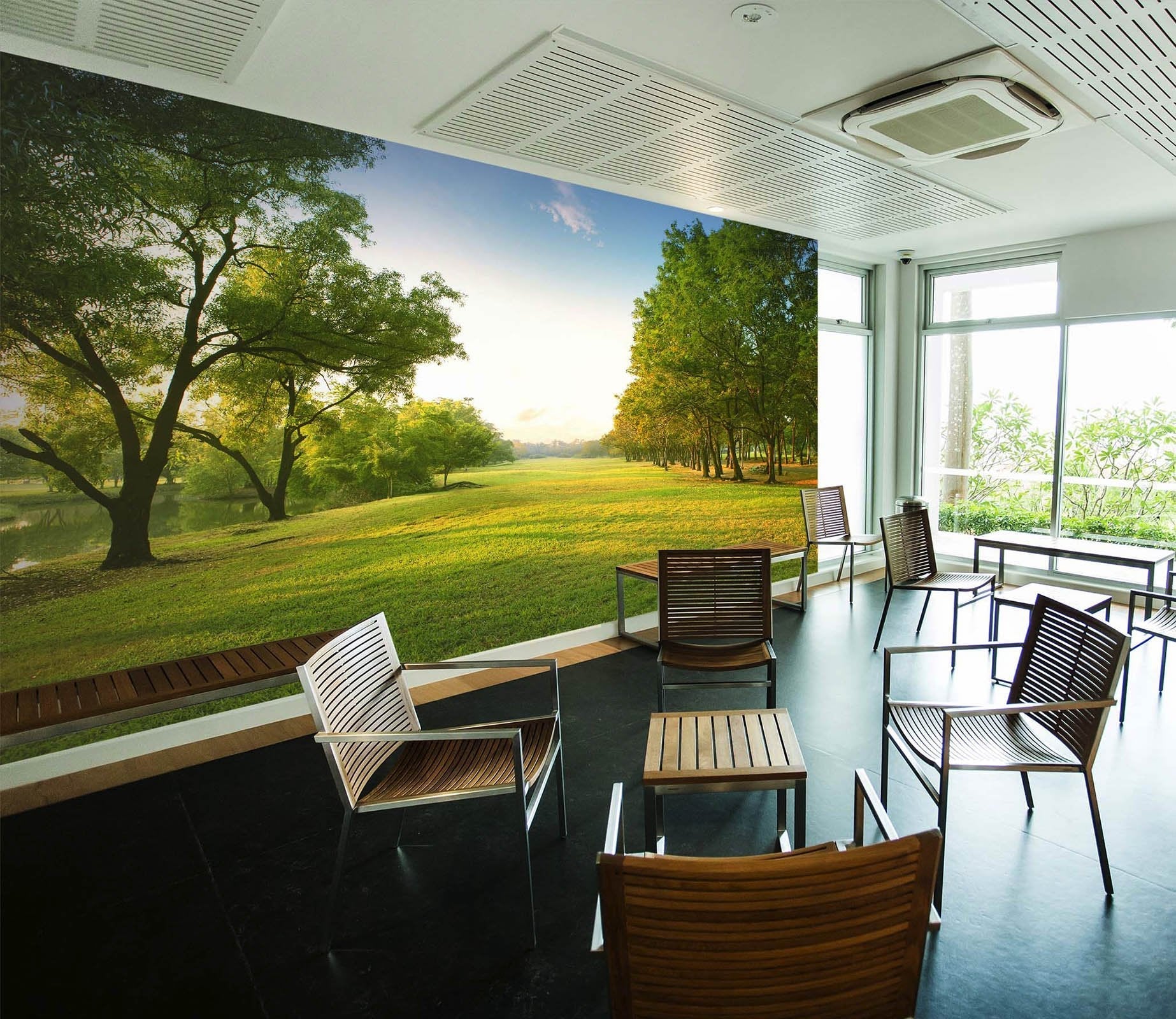 3D The grass and trees 08 Wall Murals Wallpaper AJ Wallpaper 